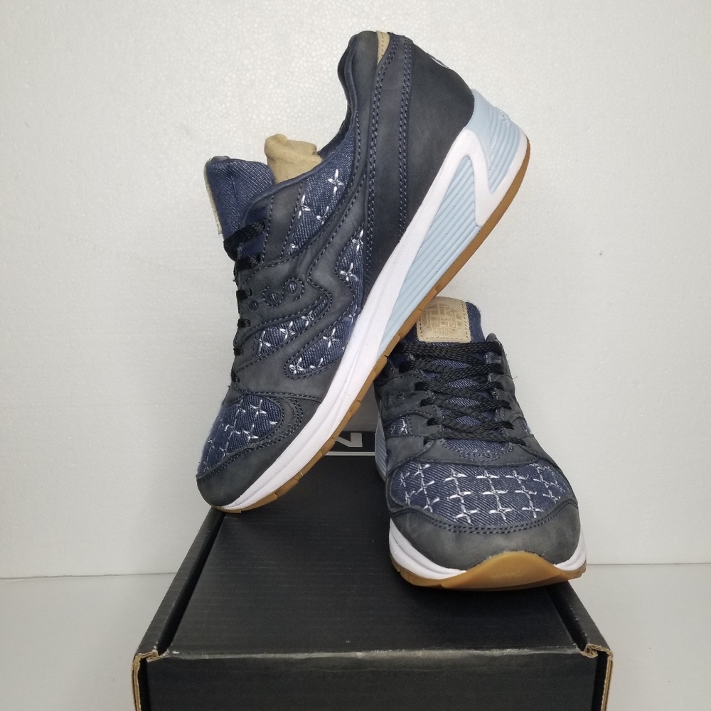 Navy Patterned Sneakers